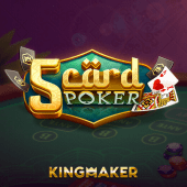5 Card Poker table game casino card